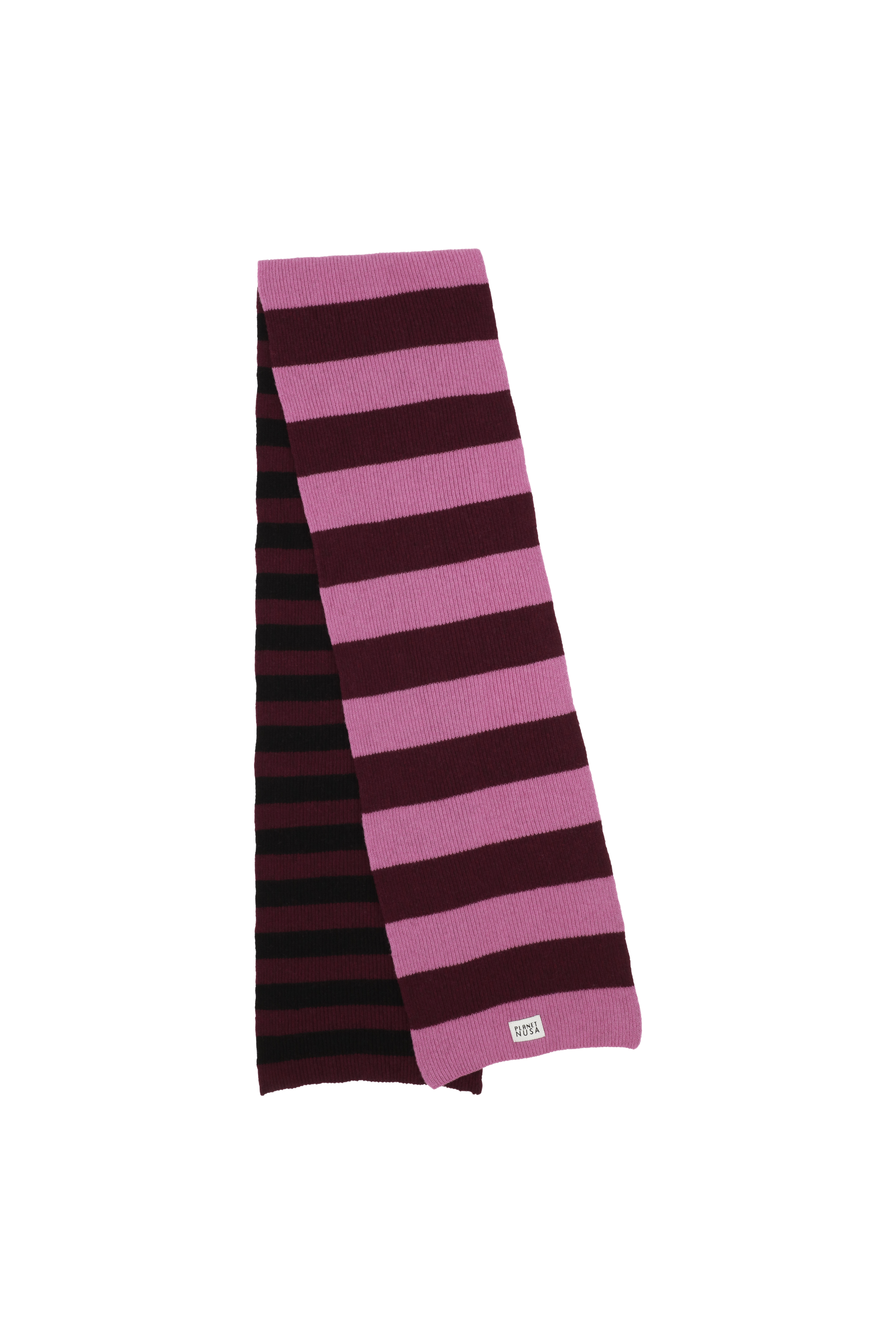 Winter1 Scarf - Black Pink Stripes - Planet Nusa