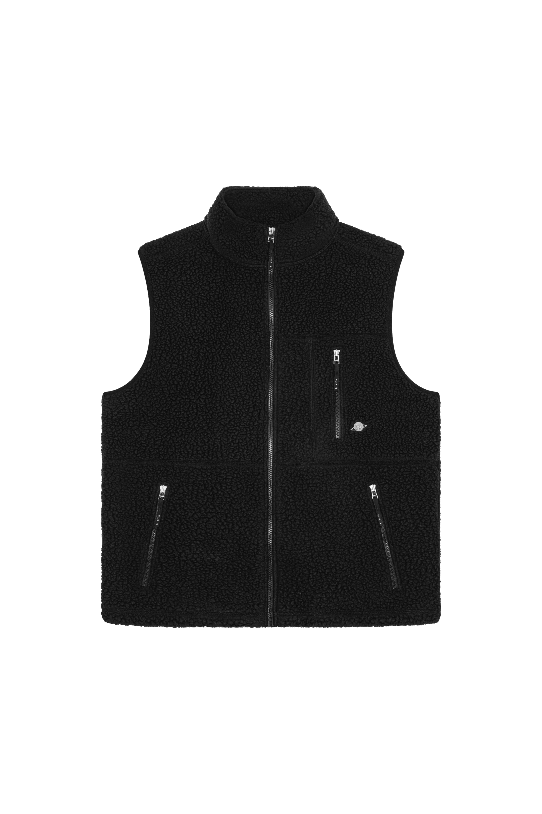 Women's Pine1 Teddy Waistcoat - Black - Planet Nusa
