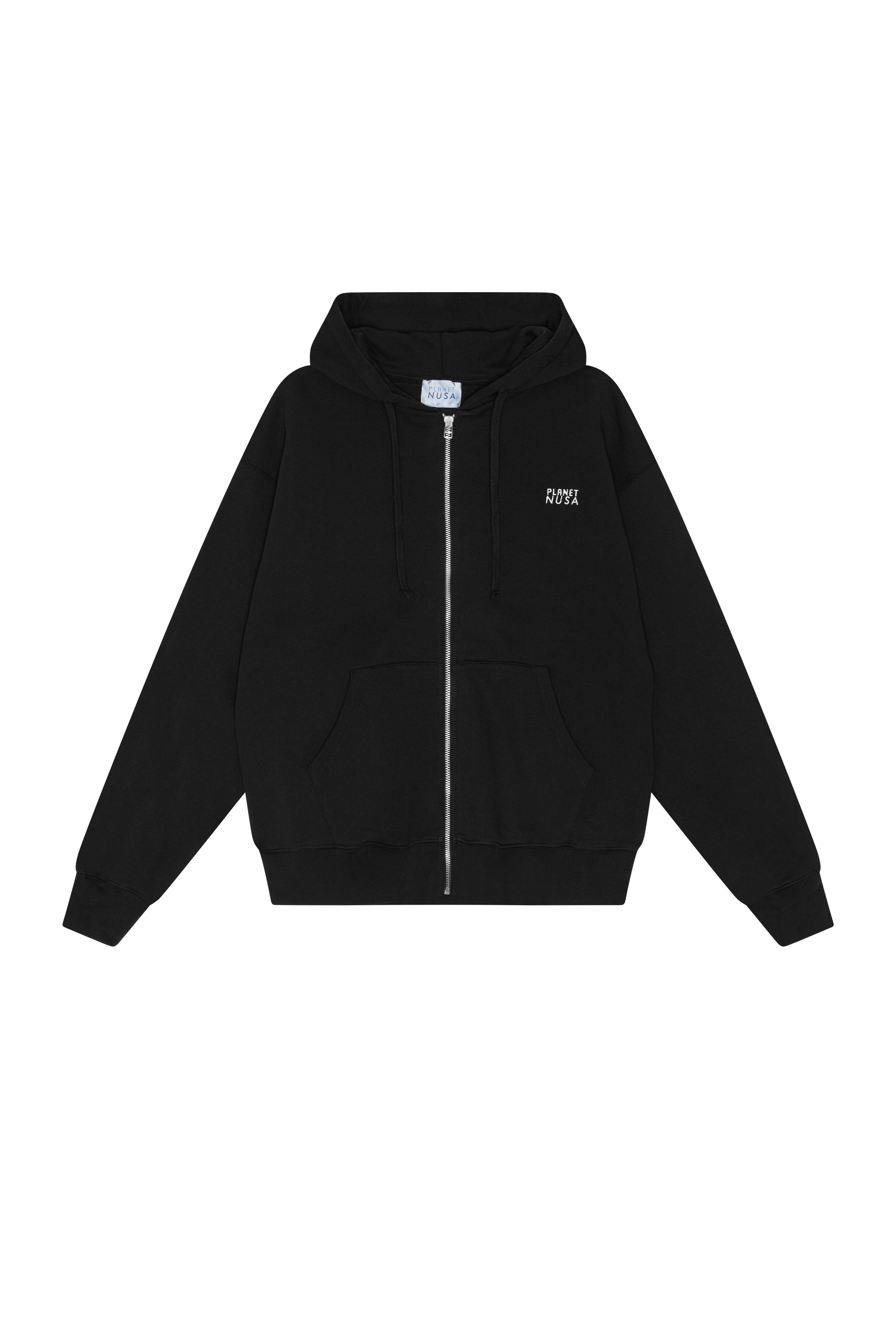 Men's Zip1 Hoodie - Black - Planet Nusa