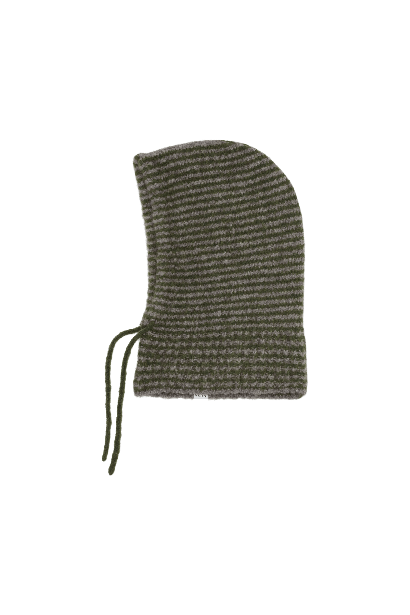 Free1 balaclava brushed – Army/taupe stripes
