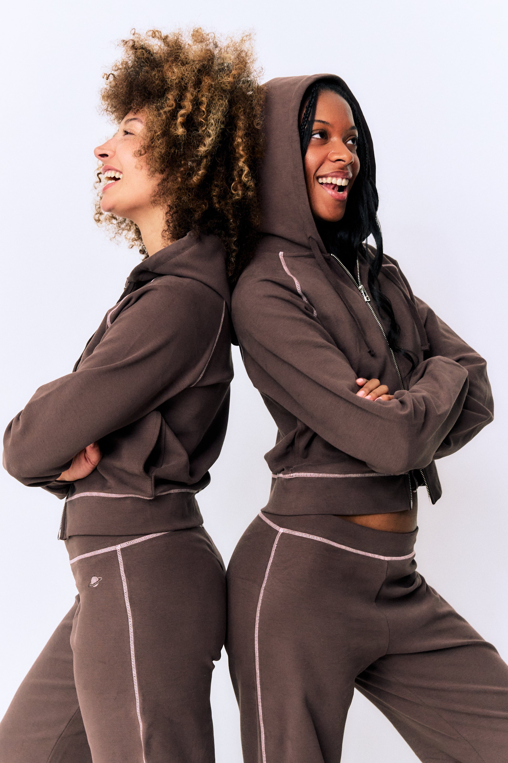Women's Sky1 Hoodie Comfort - Choco Soft Pink - Planet Nusa