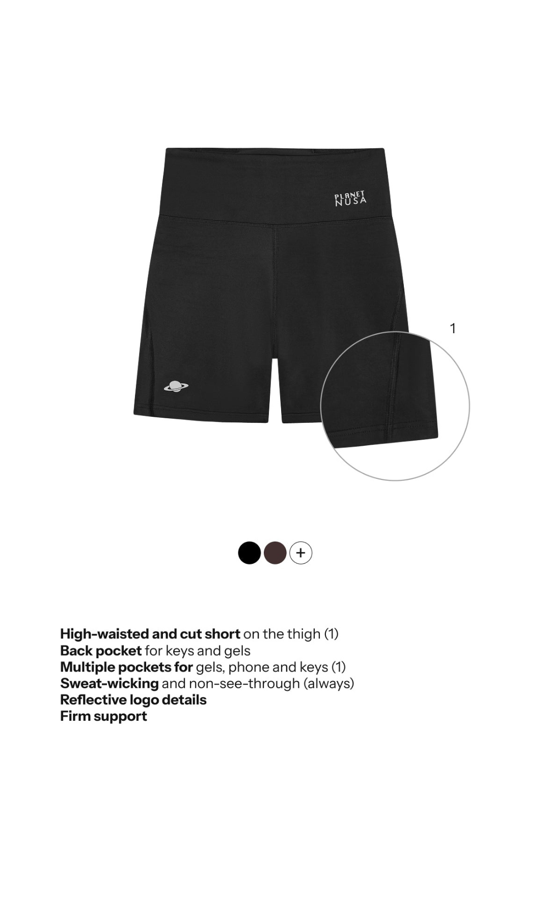 Women's Cheer1 Power Shorts - Black - Planet Nusa
