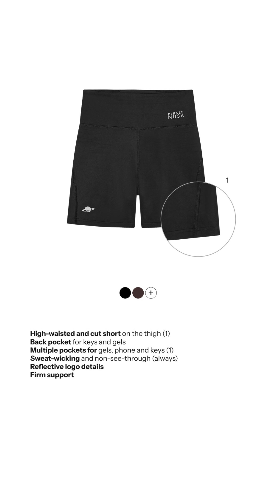 Women's Cheer1 Power Shorts - Black - Planet Nusa