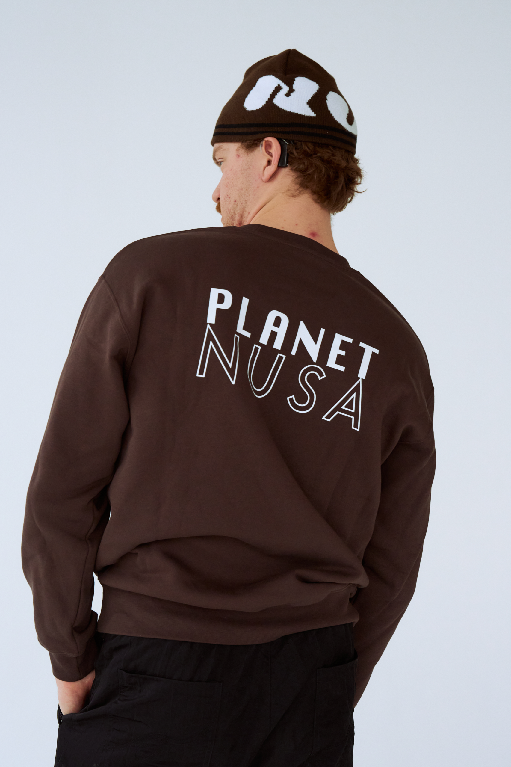 Men's Tour1 Sweat - Chocolate Brown Pn - Planet Nusa