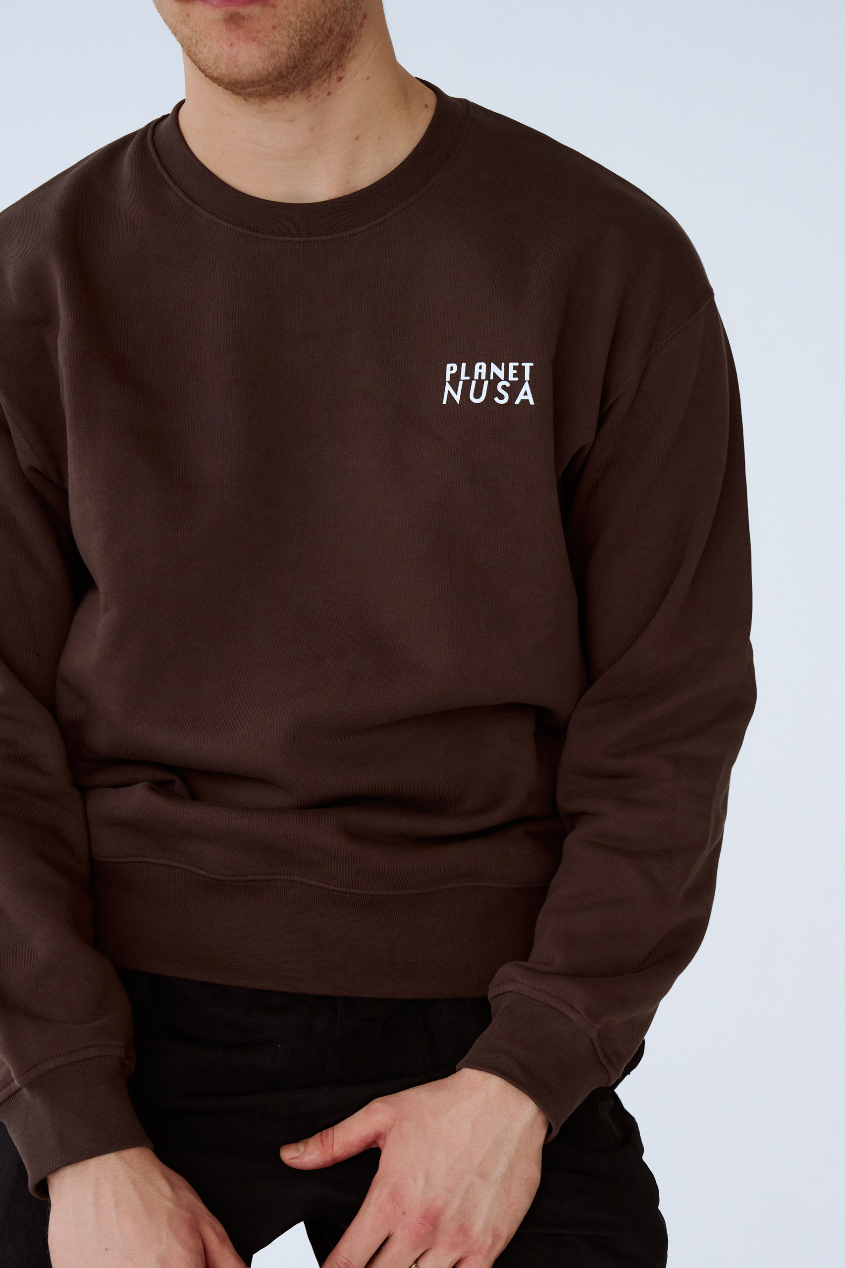 Men's Tour1 Sweat - Chocolate Brown Pn - Planet Nusa