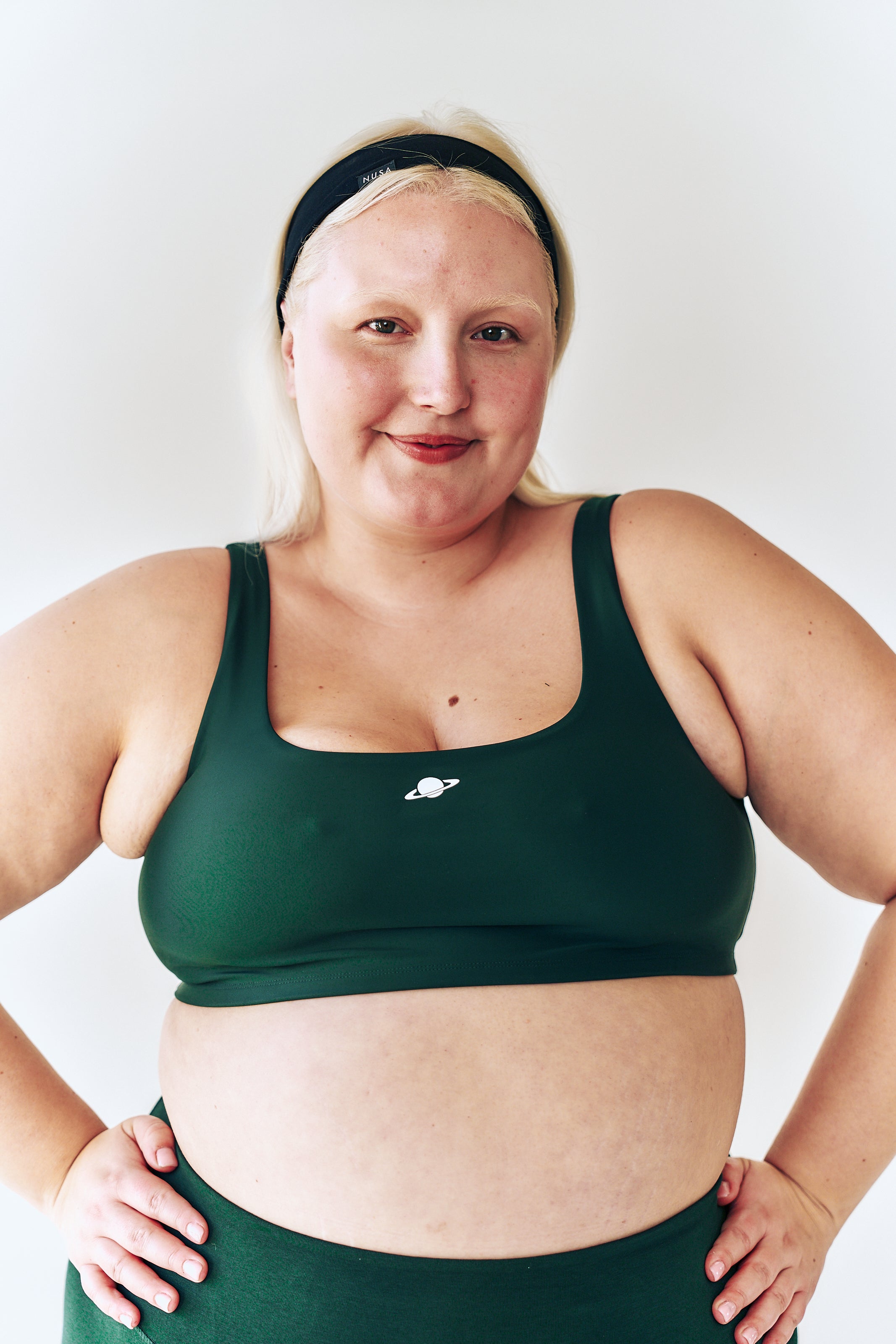 Women's Box1 Power Sports Bra - Deep Green - Planet Nusa