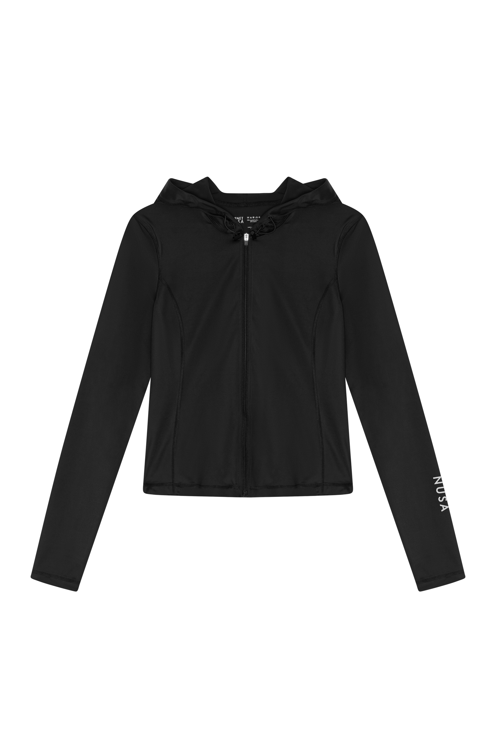 Women's Florida1 Zip Hoodie - Black - Planet Nusa