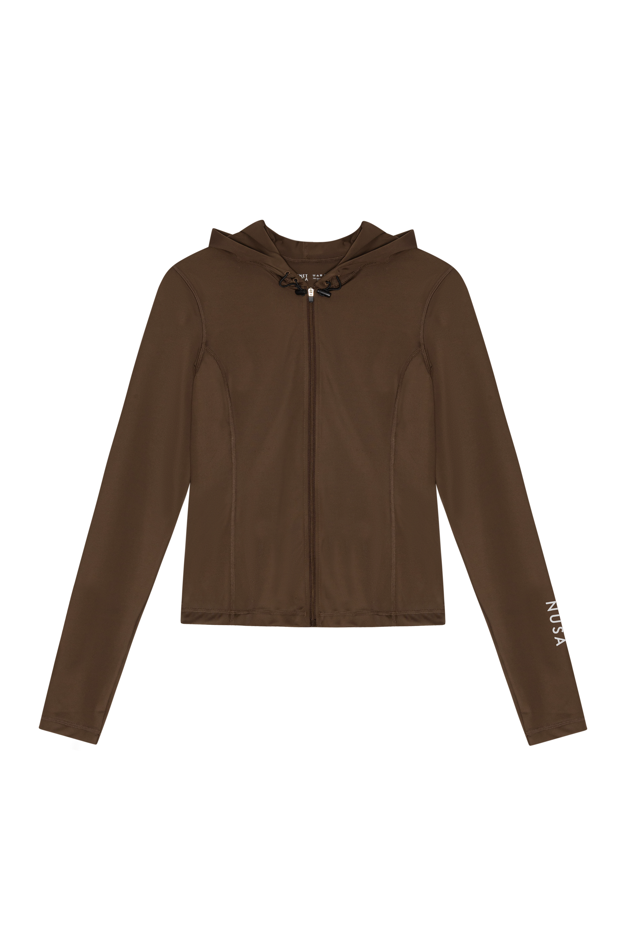 Women's Florida1 Zip Hoodie - Chocolate Brown - Planet Nusa