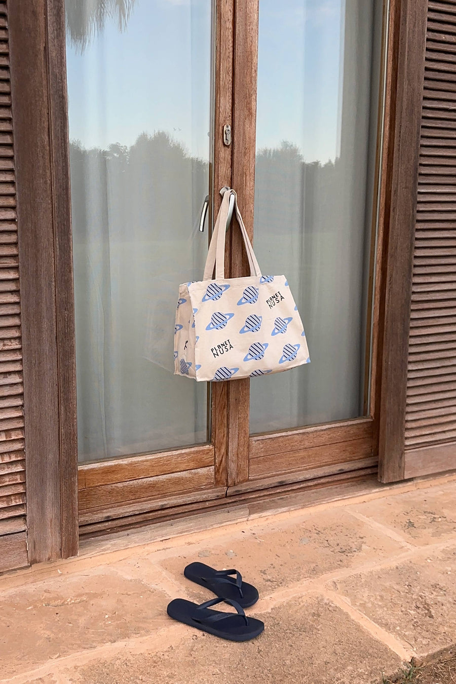 GYM BAG OCEAN BLUE STRIPE