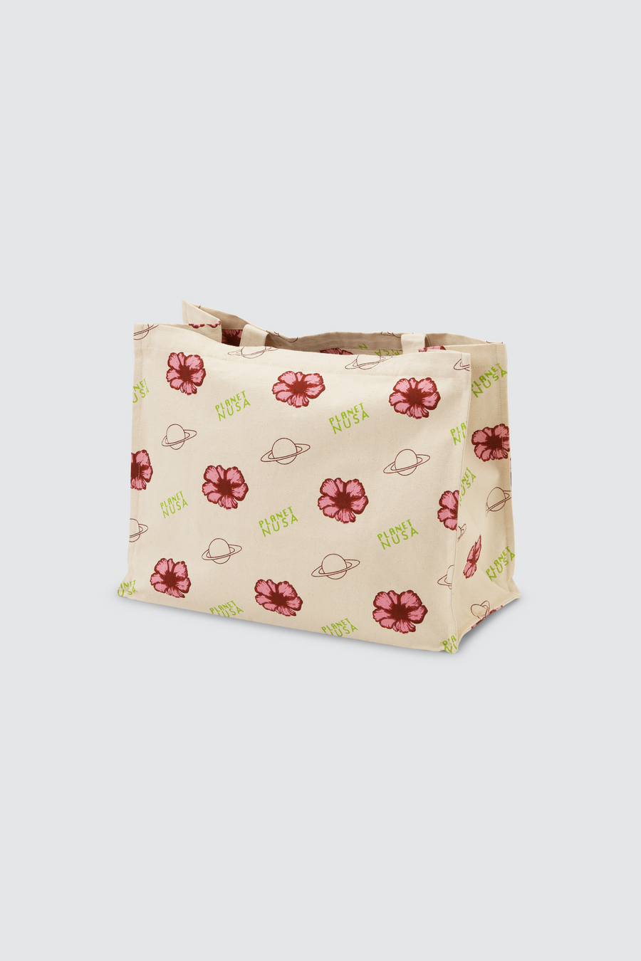 GYM BAG FLOWERS/LIME GREEN