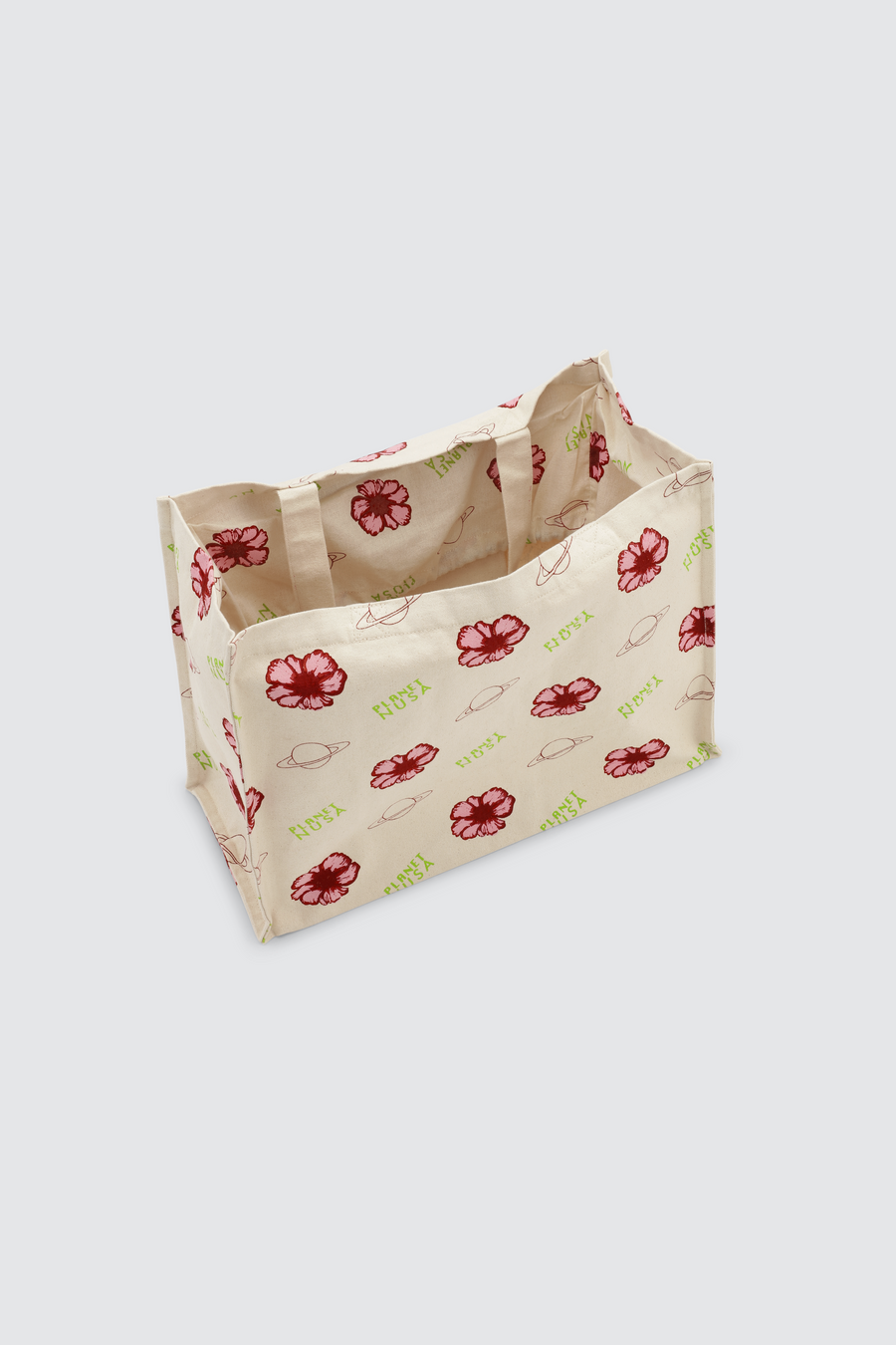 GYM BAG FLOWERS/LIME GREEN