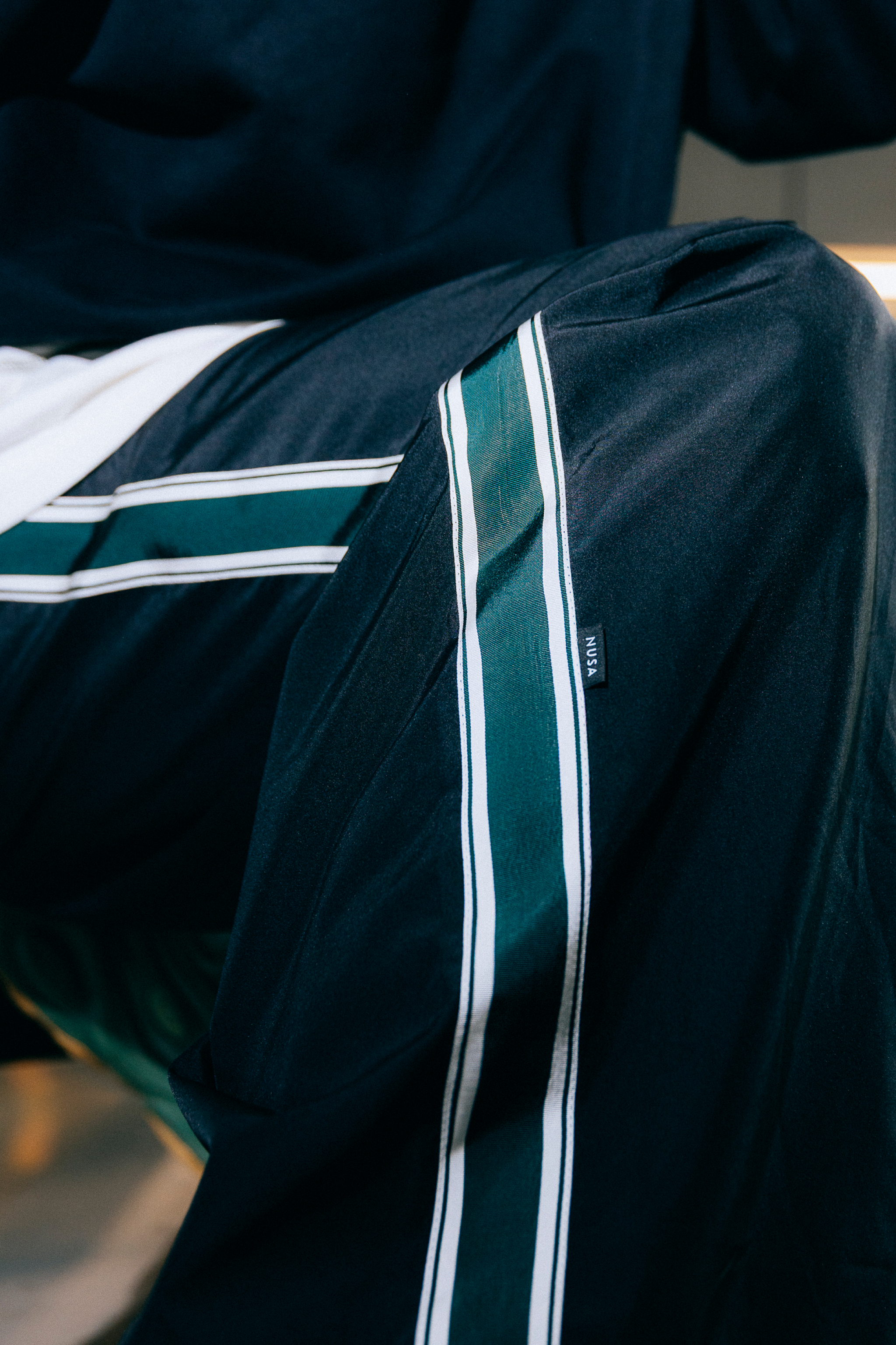 Campus1 Tape Pants - Black Deep Green - Planet Nusa
