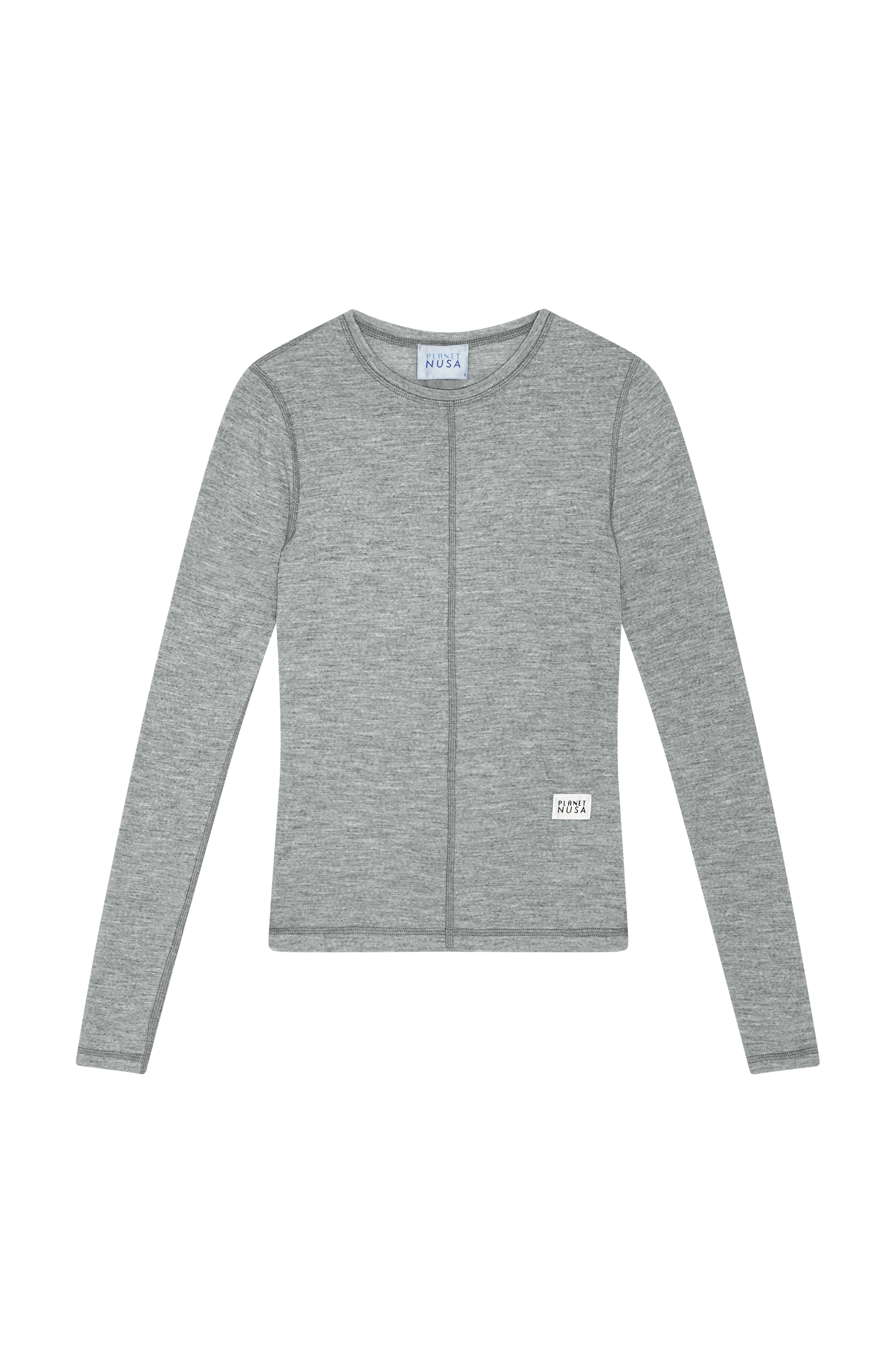 Women's Offpiste1 Wool Crewneck - Grey Melange - Planet Nusa