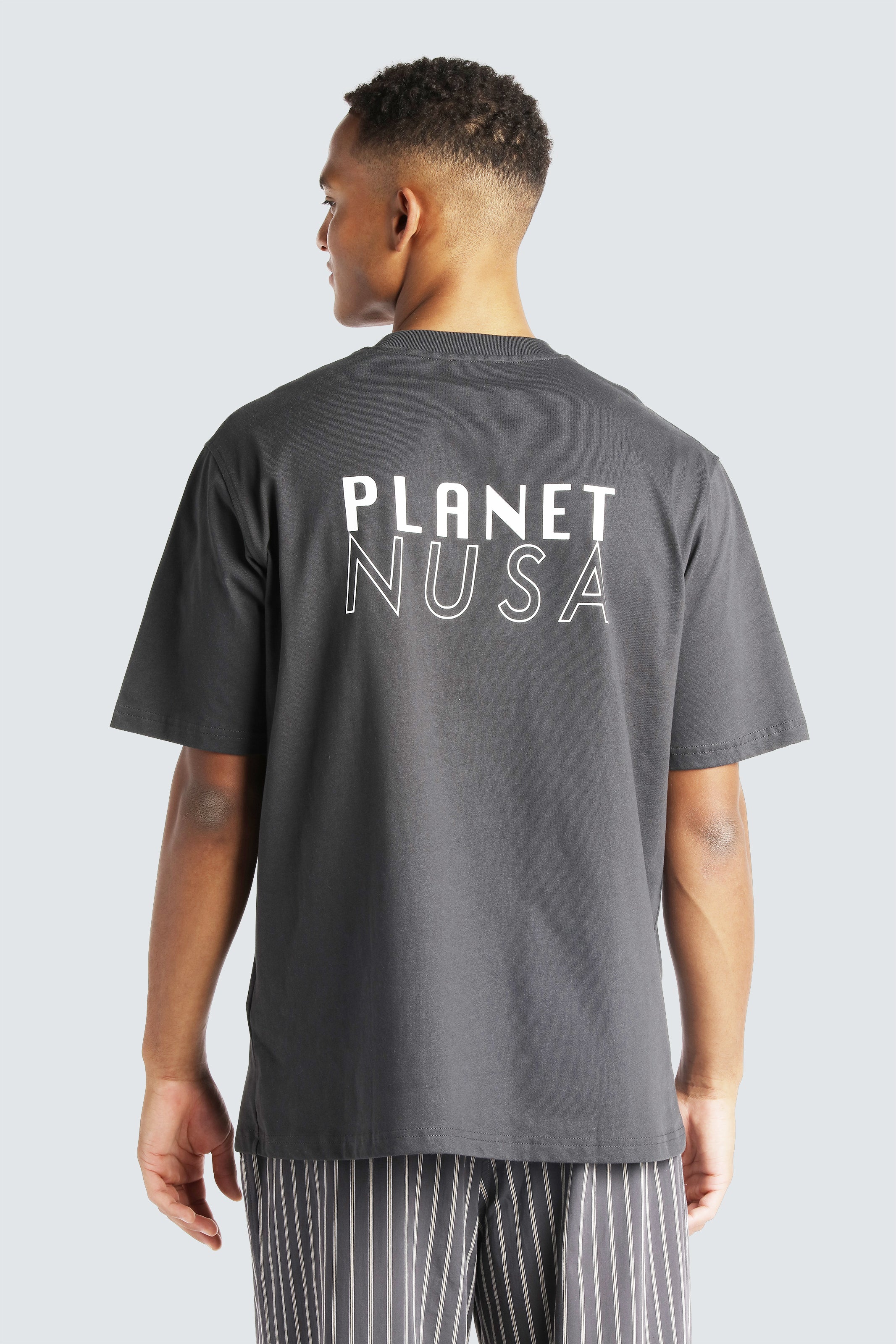 Women's Skate1 Tee - Dark Grey Pn - Planet Nusa