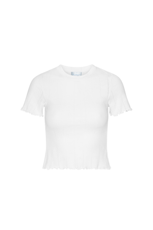 Baby1 Cropped Short Sleeve Pointelle