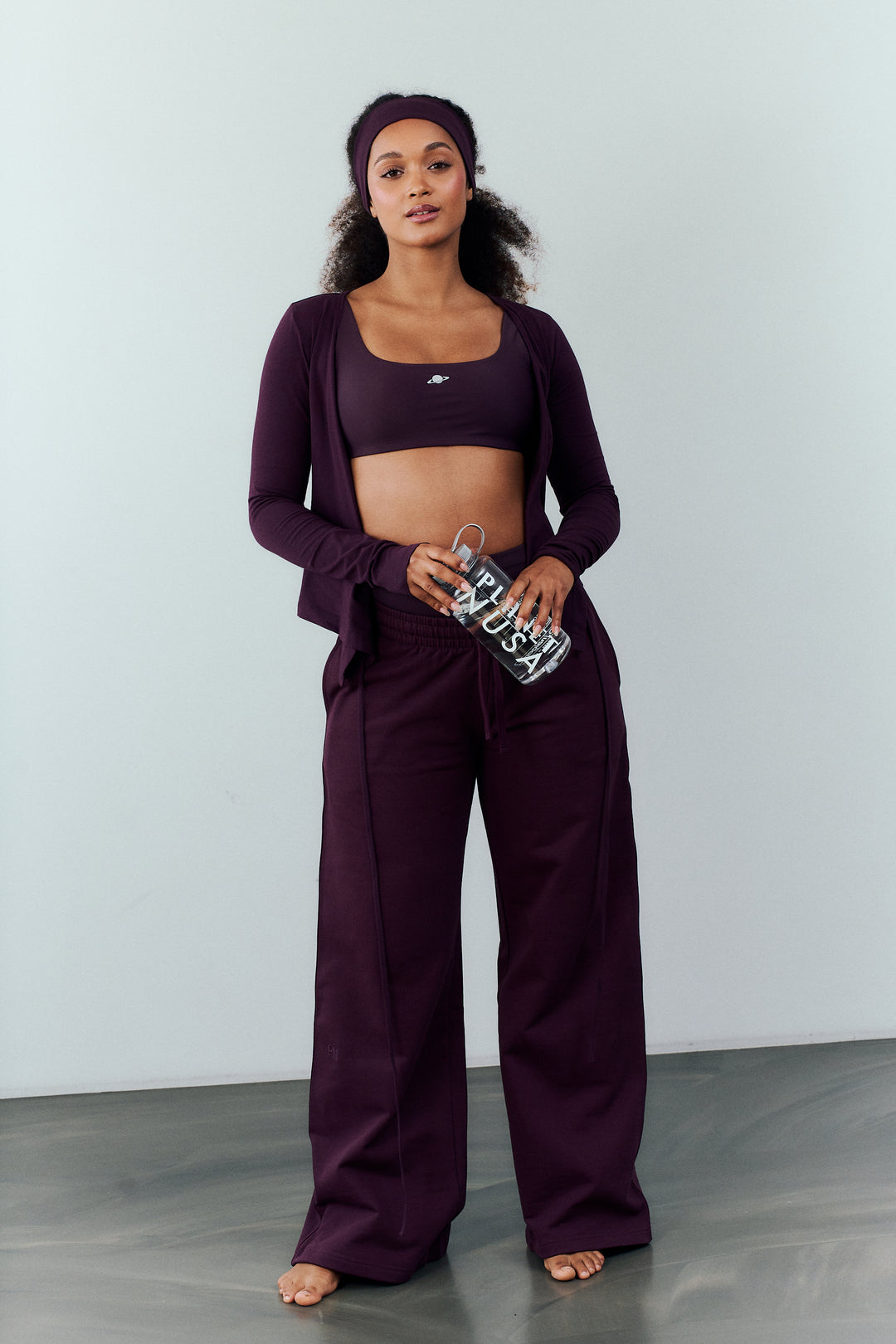 Women's Box1 Power Sports Bra - Deep Burgundy - Planet Nusa