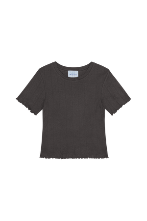 Baby1 Cropped Short Sleeve Pointelle