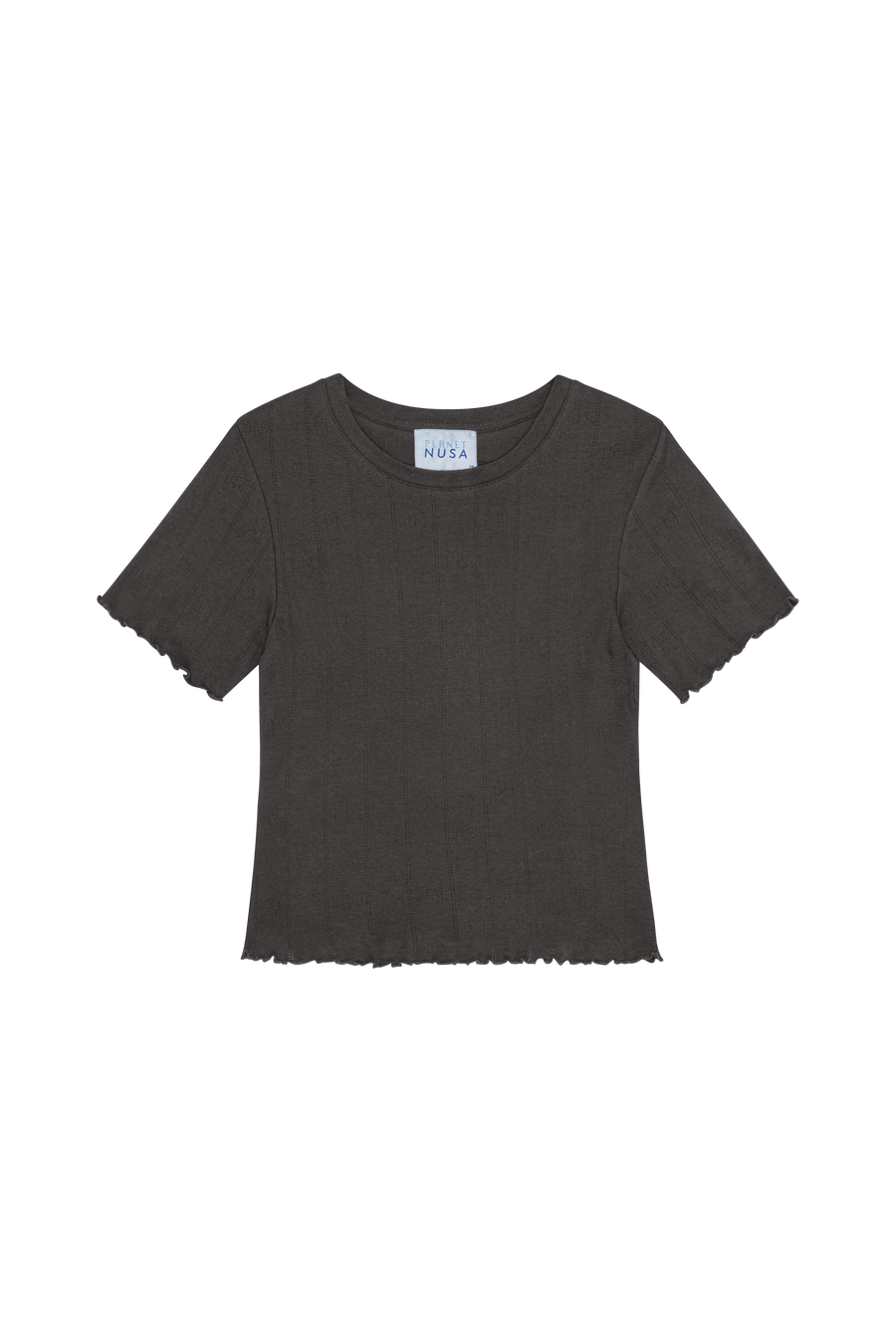 Baby1 Cropped Short Sleeve Pointelle