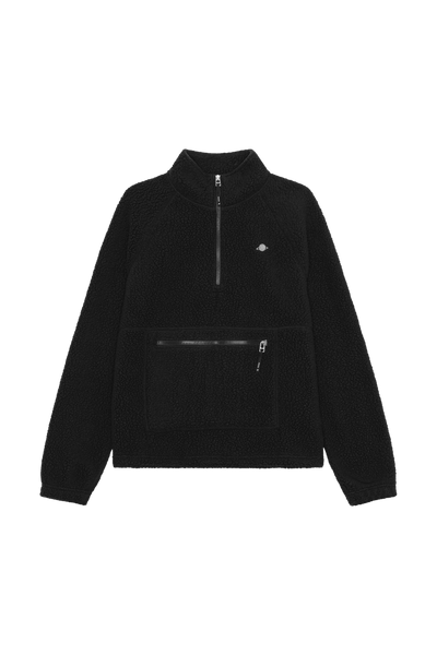 Women's Shelter1 Teddy Half Zip - Black - Planet Nusa