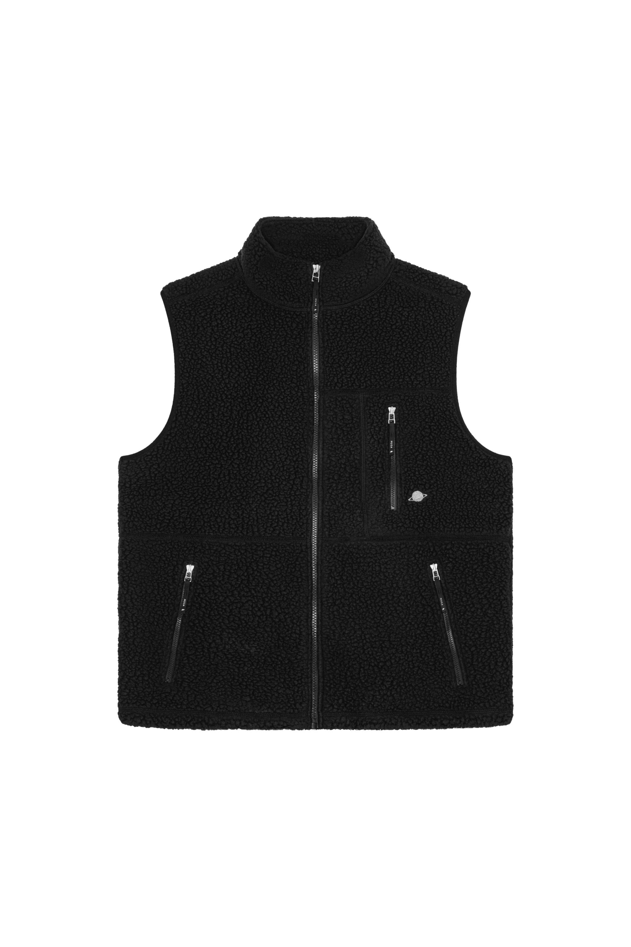 Women's Pine1 Teddy Waistcoat - Black - Planet Nusa