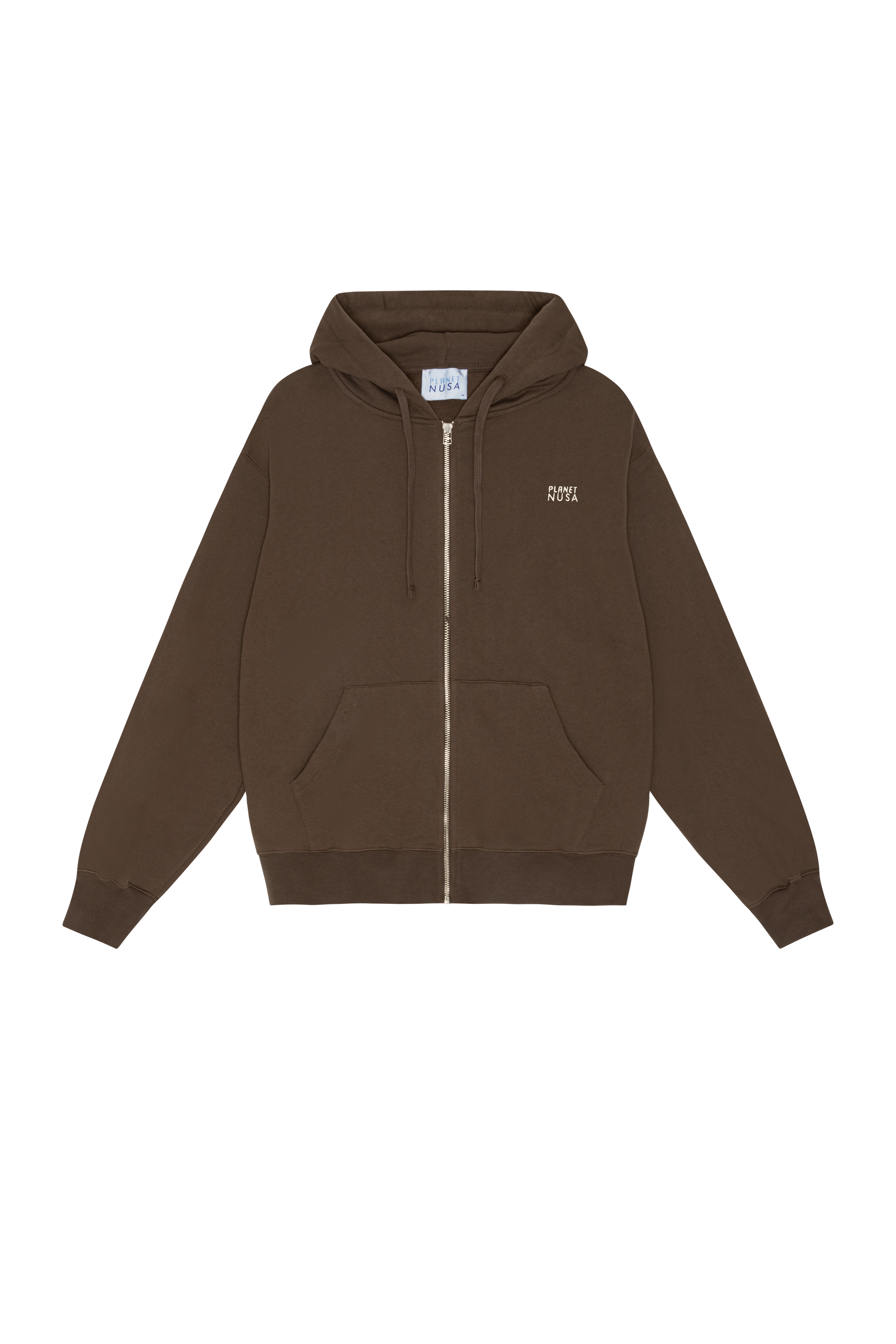 Women's Zip1 Hoodie - Chocolate Brown - Planet Nusa Women's Zip1 Hoodie - Chocolate Brown - Planet Nusa