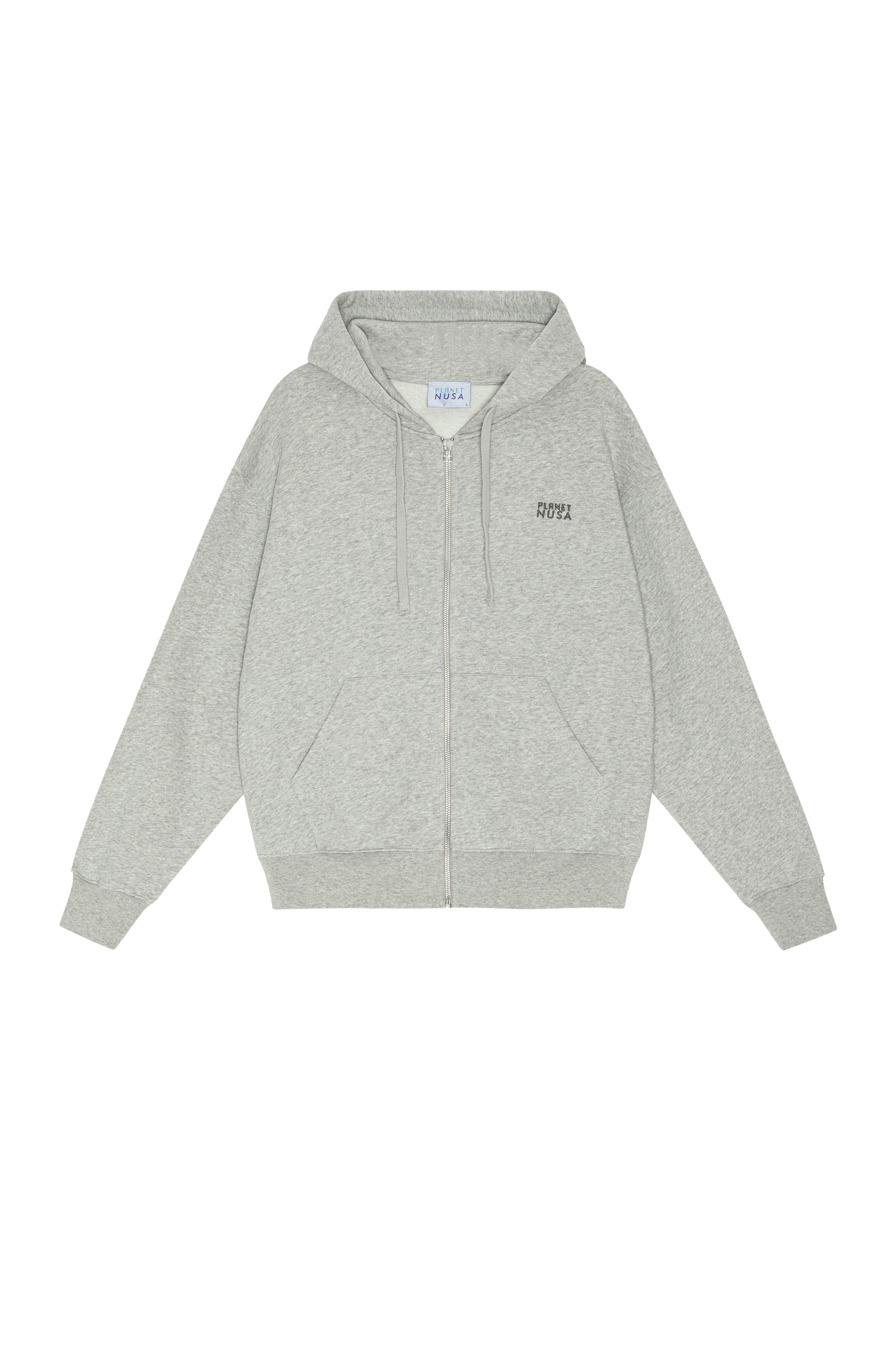 Women's Zip1 Hoodie - Grey Melange - Planet Nusa Women's Zip1 Hoodie - Grey Melange - Planet Nusa