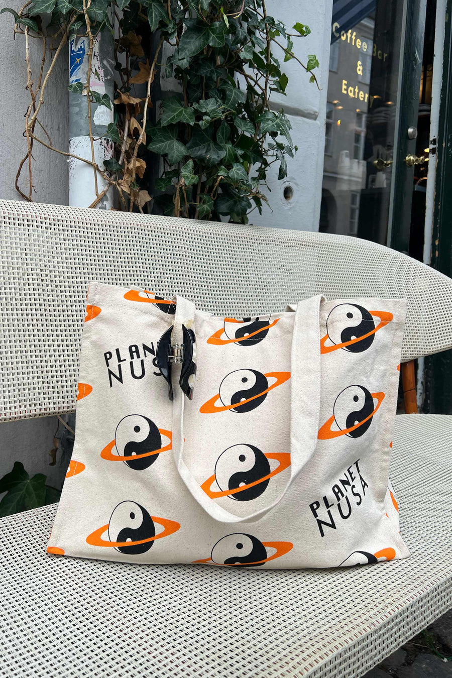 GYM BAG ORANGE YIN YANG