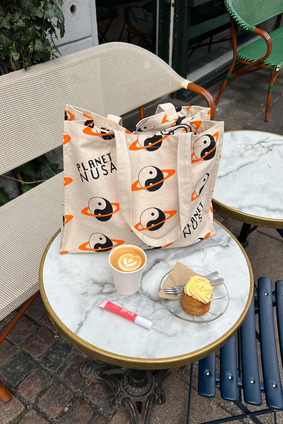 GYM BAG ORANGE YIN YANG