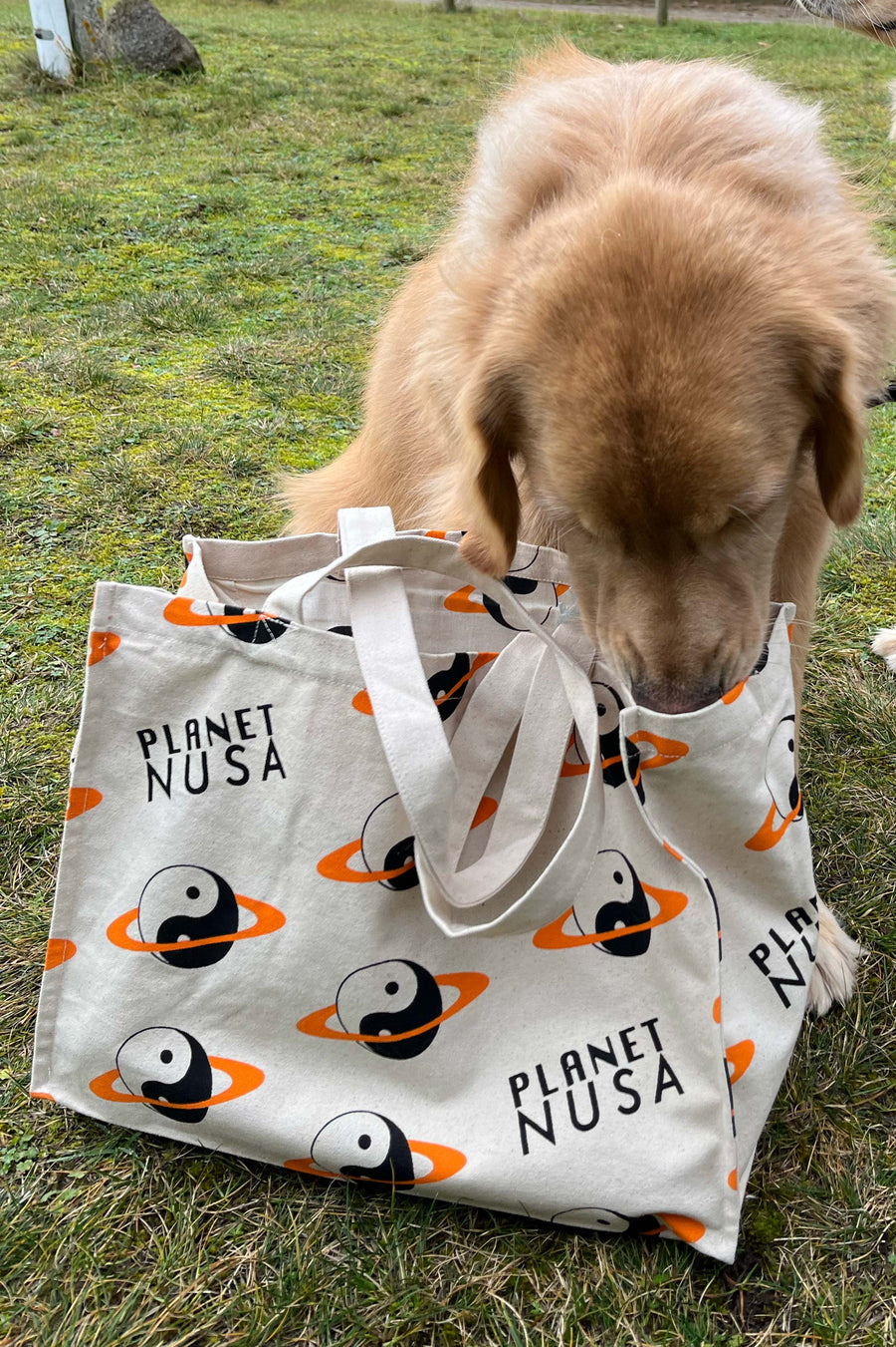 GYM BAG ORANGE YIN YANG
