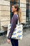GYM BAG BLUE SWIRLY PLANETS